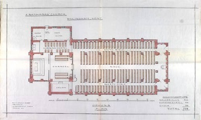 Church plan of 631105 Gillingham St Barnabas