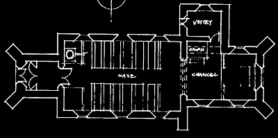 Church plan of 620109 Thorpe Constantine St Constantine