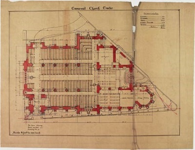 Church plan of 615070 Exeter Emmanuel