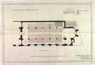 Church plan of 613188 Bishop Auckland St Peter