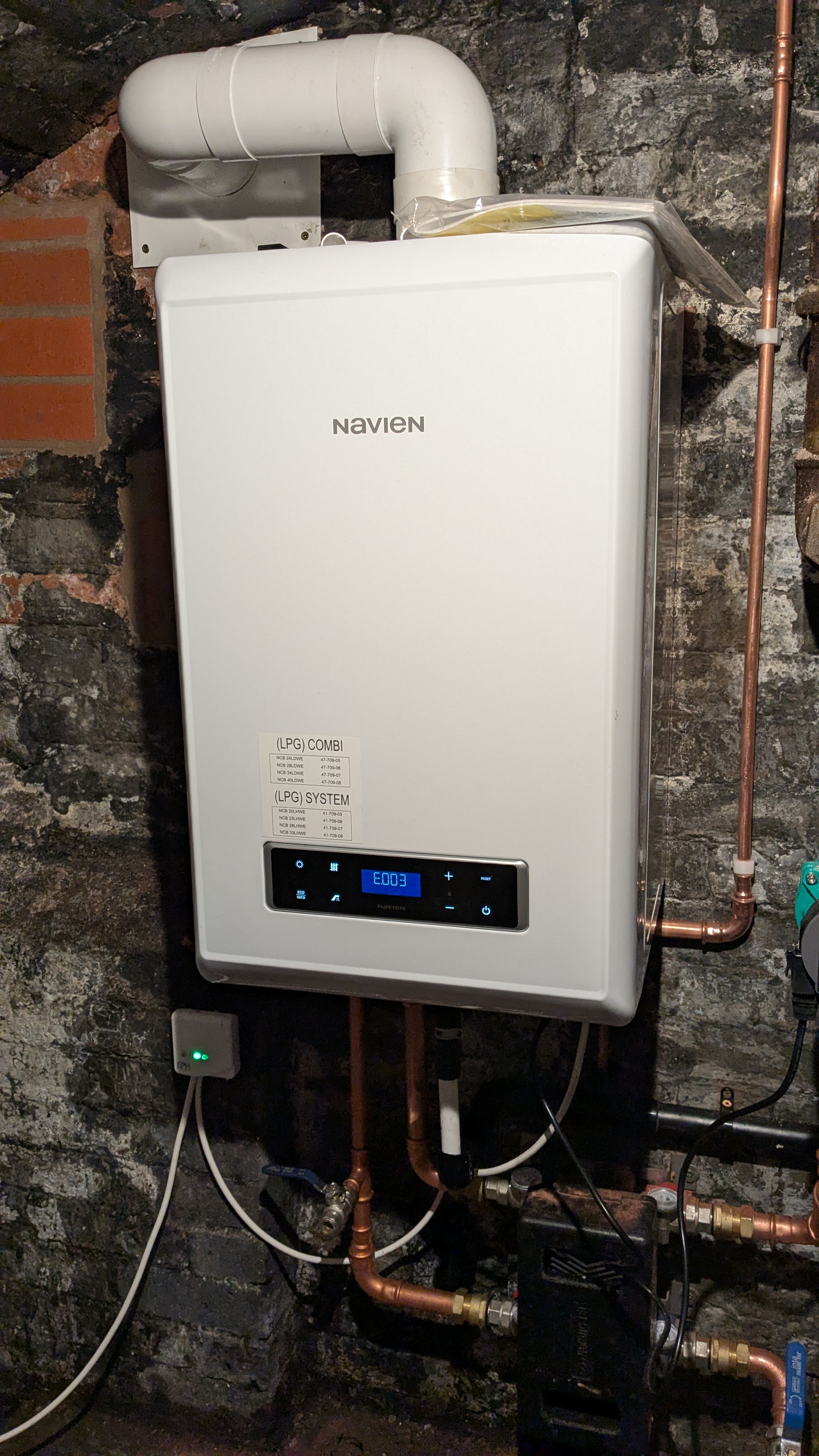New LPG Boiler
