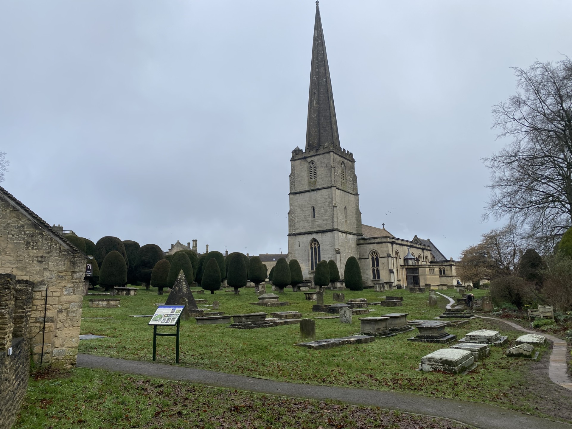 Photograph of installed Tombstone Information Board