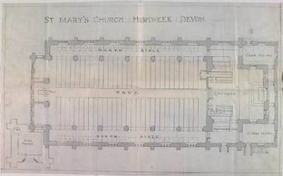 Church plan of 615305 Abbotsbury St Mary the Virgin