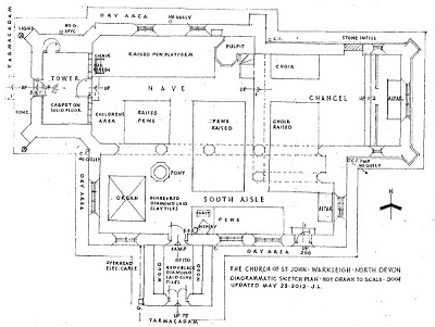 Church plan of 615513 Warkleigh St John