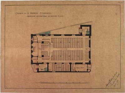 Church plan of 637057 Stockwell Green St Andrew