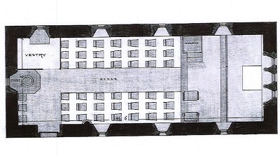 Church plan of 643242 Fraisthorpe St Edmund