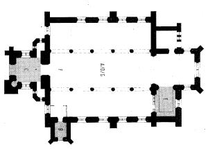 Church plan of 609307 Godly-cum-Newton Green St John the Baptist
