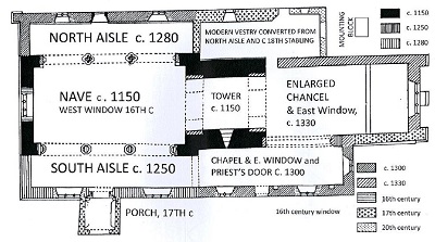 Church plan of 607122 Barton St Michael