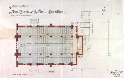 Church plan of 603009 Accrington St Paul