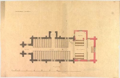 Church plan of 610481 Flimwell St Augustine of Canterbury