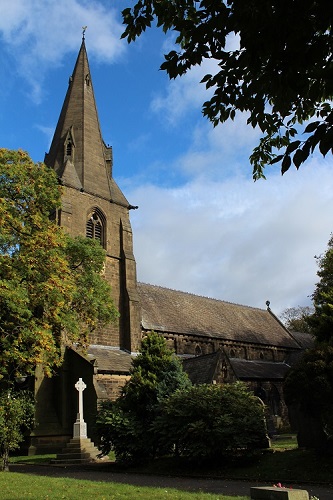 Exterior image of 603059 Burnley West All Saints w St John the Baptist