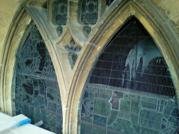 Damaged West Window