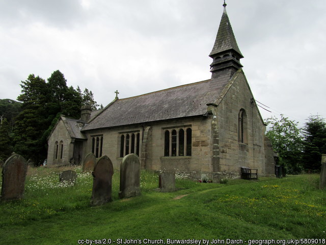 Exterior image of 609091 Burwardsley St John the Evangelist