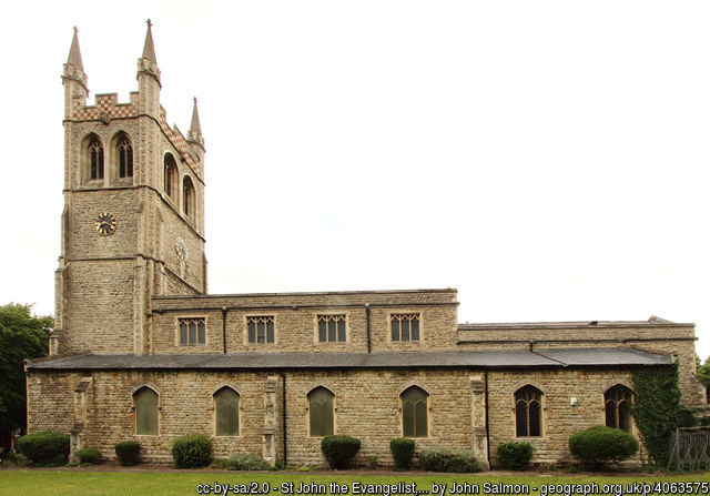 Exterior image of 637023 Angell Town St John the Evangelist