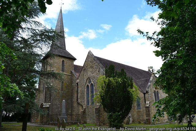 Exterior image of 637114 Blindley Heath St John the Evangelist