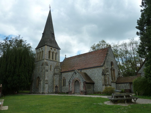 Exterior image of 641149  St Michael & All Angels, Highclere
