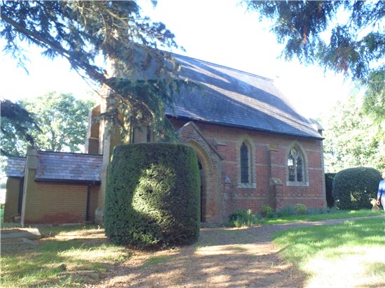 South elevation from south-west corner