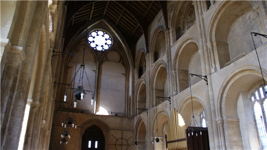Looking west