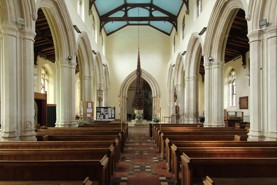 Interior image of 614065 Holy Trinity, Balsham - viewing West
