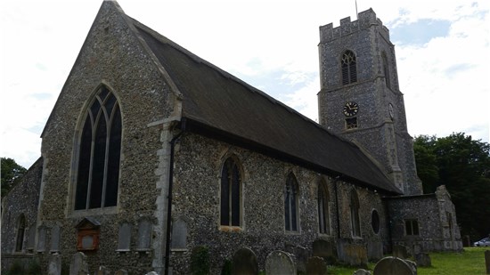 Exterior Coltishall St John view from north-east