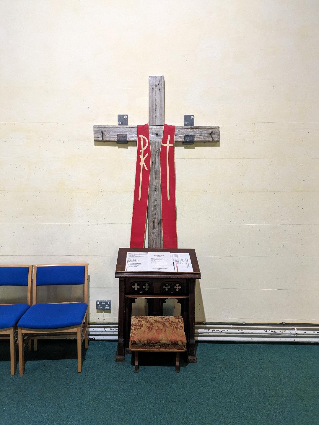 Photograph of the Cross in St. Nicholas Church 
