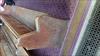 Photographs of finished cut down pew