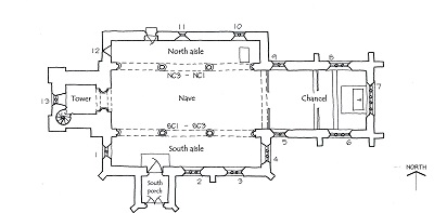 Church Plan of 628347 Ayston St Mary