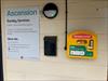 Photo of installed defibrillator
