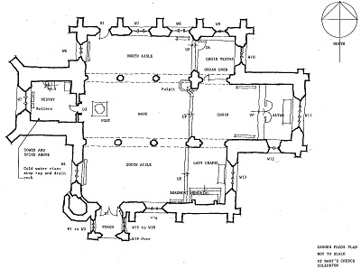 Church plan of 619221 Coleorton St Mary the Virgin