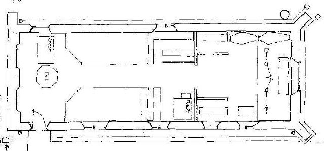 Plan of 626499 Bittering Parva: St Peter & St Paul
