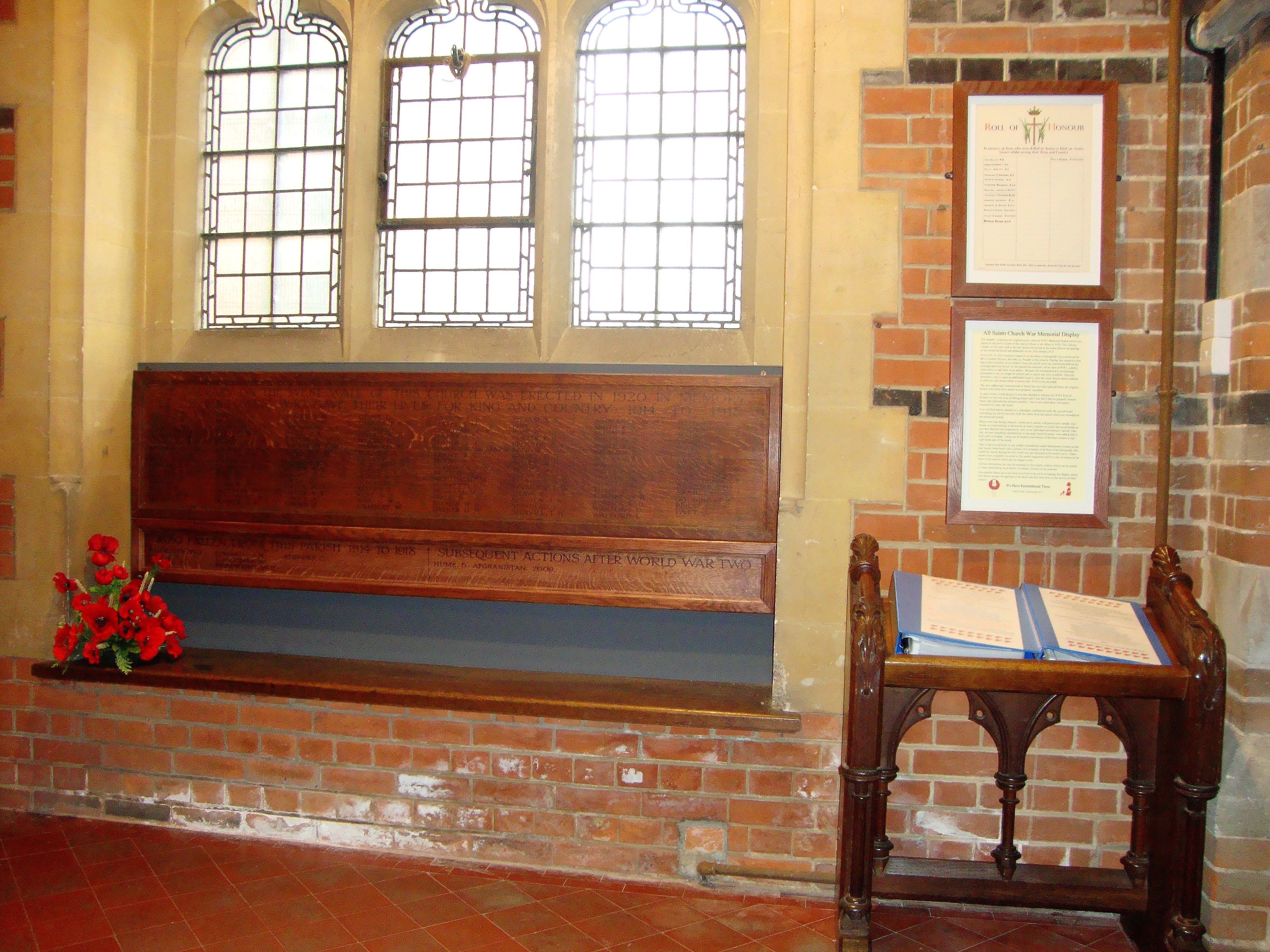Picture of Finished Memorial Display